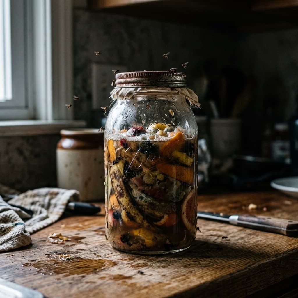 TikTok's "Fruit Peel Fertilizer" is Just an Invitation for a Kitchen Roach Infestation