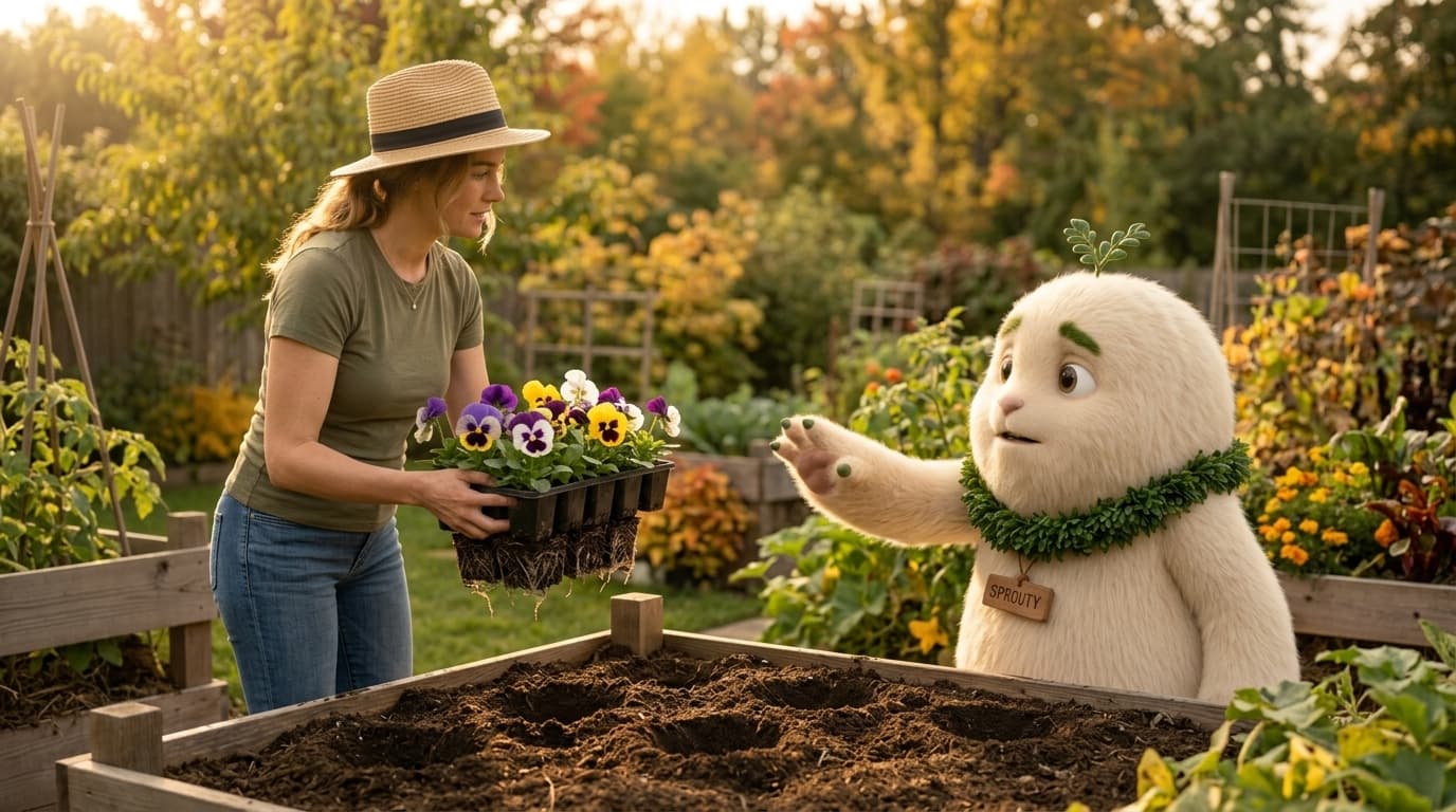 Don't Plant Pansies Where Vinca Just Grew: Why Shared Soil Fungus Wipes Out Fall Flower Beds (And How to Break the Cycle)