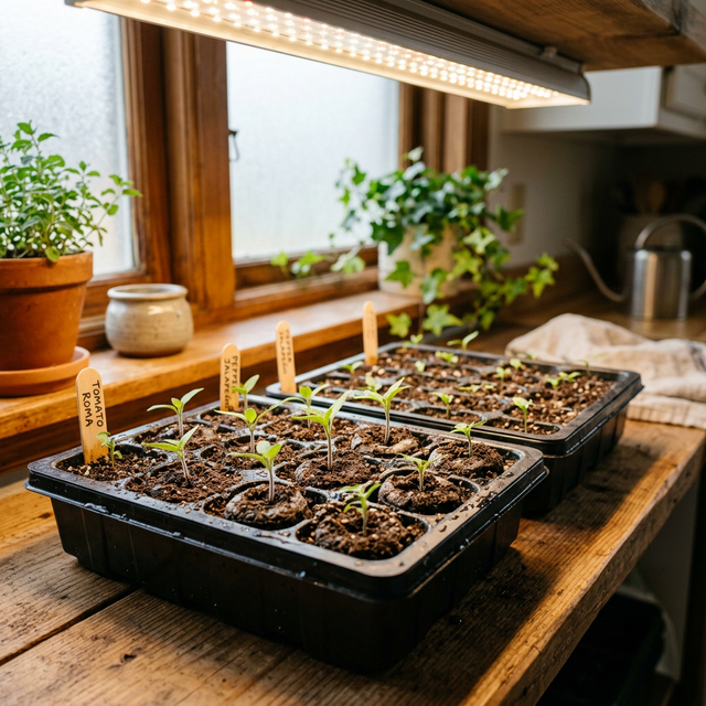Starting Seeds Indoors: Schedule and Setup